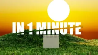 How to create a wonderful sky in 1 Minute in Blender Tutorial