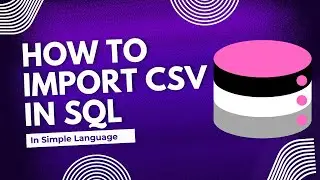 import CSV in SQL | import data in SQL | bring CSV data in SQL #sql #sqldatabase #sqlqueries