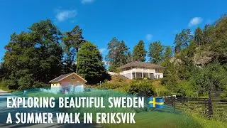 Exploring the Beauty of Sweden 🇸🇪: A Summer Walk in Eriksvik Neighborhood, Stockholm | 4K 50fps