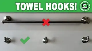 Towel Hooks! Convert your typical towel rod into Towel Hooks!