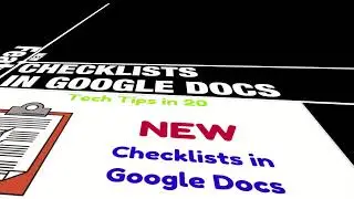 NEW: Checklists in Google Docs
