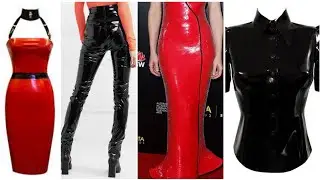 new arrivals of woman stylish latex outfit ideas