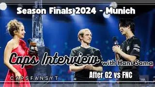 Caps interview with Hans Sama - Season Finals 2024