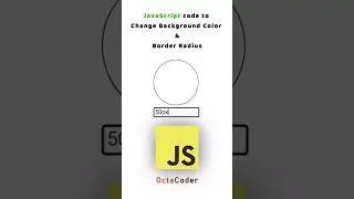 Javascript code to change background color & border radius. 