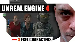 Unreal Engine 4 - 3 FREE CHARACTERS FOR DOWNLOAD - TEST PURPOSES ONLY PLEASE
