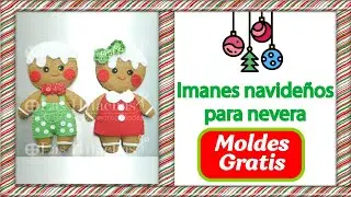 🧲#Imanes #navideños para #nevera - #Tutorial #Navideño🎄