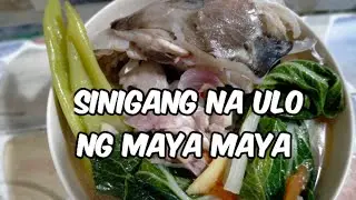 HOW TO COOK SINIGANG NA ULO NG MAYA MAYA | sinigang recipe