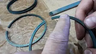 Correct installation of piston rings on a T-40 tractor
