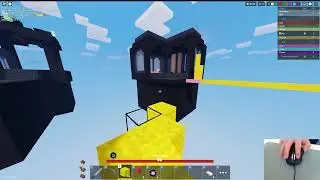 Eldertree Knocks Himself off the Edge  | Roblox Bedwars