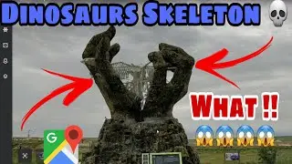 OMG 😲!! I found Dinosaur and Dinosaurs Skeleton on Google Earth 🌎 😳