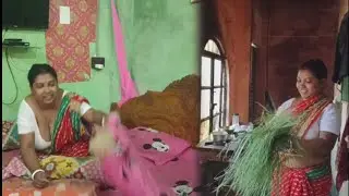 Along with my housework, I made a broom for my son's school project. Let me know how it went 😊 vlogs