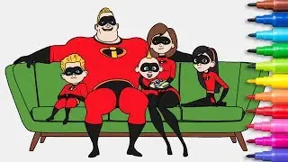 INCREDIBLES 2 Coloring Pages Rainbow TV