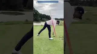 Niklas Norgaard, Booming a Drive 17th Lubker (in to wind), 3rd round Danish Championship #golf