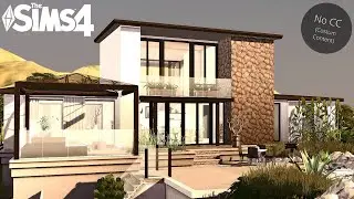 Modern Summer Residence | Realistic Family House in The Sims 4 | No CC | Stop Motion Build| Interior