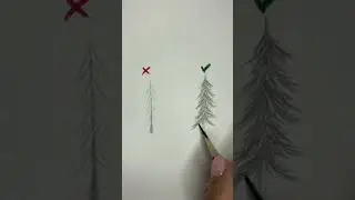 Рисуем ёлку ПРАВИЛЬНО🎄