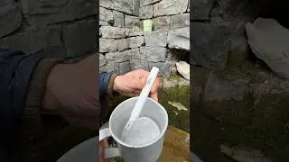 Checked the mountain water