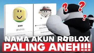NAMA AKUN ROBLOX TERANEH??