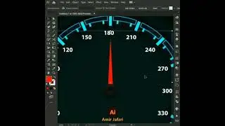 Speedometer design in Adobe Illustrator #adobeillustrator #illustrator