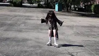 Learning how to roller skate!