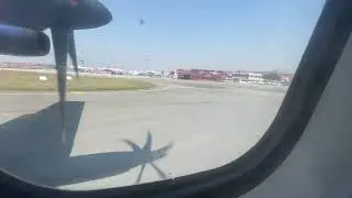 Airplane landing at the airport befor 1 minutes buddha air nepal