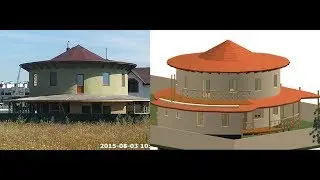 Круглый каркасный дом с утеплением стен соломенными тюками. Часть 2.