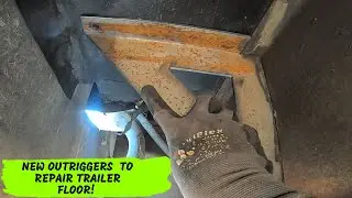 40' ALPHA Leisure TOY HAULER trailer floor repair!