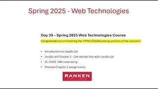 Spring 2025 - Day 30 - AWD 1000 - JavaScript Introduction