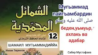 12.Мугьаммад пайгъамбар صلى الله عليه وسلم.(тварар,кьникь,ирс,ахварай акун).
