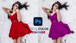 How To Change Dress Color In 1-Minute With Photoshop l Without Change Skin Color l #shorts