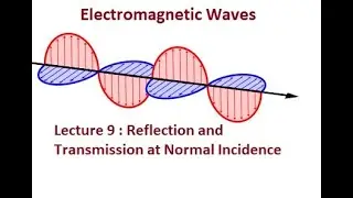 Electromagnetic Waves - Lecture 9 : Reflection and Transmission at Normal Incidence.