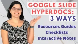 How To Use Google Slides To Make Interactive PDFs | Guides, Checklists, Interactive Notebooks