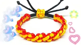 Make a bracelet.  Make a beautiful bracelet out of string.  Wrist ring.