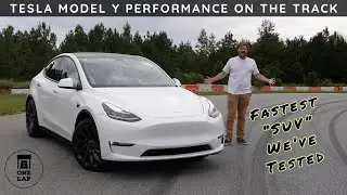 One Lap in the Tesla Model Y Performance on The Race Track!
