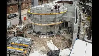 Timelapse: the largest 3d-printed building in Europe goes up in days