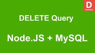 Node.JS DELETE Query How to delete data in MySQL Database Table