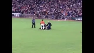 Angel Pagan Beats Up A Fan Live On The Pitch