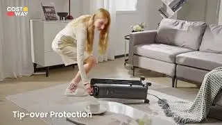 Costway 1500W Oil Filled Space Heater with 3-Level Heat