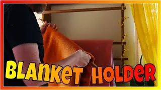 Oak Blanket Holder