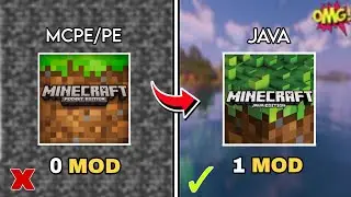 1 MOD TRUN YOUR  MCPE  INTO JAVA EDITION | CONVERT MINECRAFT PE TO JAVA