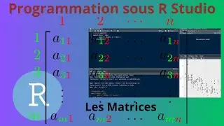 comment manipuler les matrices sous r studio
