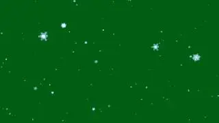 Snowflake Green Screen