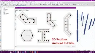 Import Complex Column Shapes in Etabs from Autocad using Excel