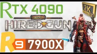 NECROMUNDA HIRED GUN 2K PERFORMANCE | RTX 4090 + R9 7900X | DLSS BENCHMHARK
