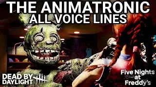 SPRINGTRAP (The Animatronic / William Afton) ALL VOICE LINES | Dead by Daylight