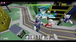 RBLOX TOWER HEROES chef plus support vs boss