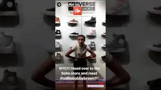 Millie Bobby Brown At Converse At New York City