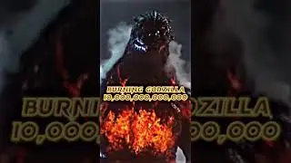 GODZILLA POWER LEVELS (Live Action Only) || 