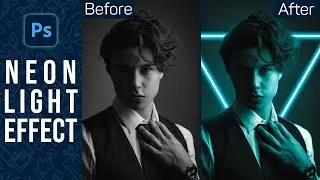 Neon Light Effect in Photoshop - Adobe Photoshop Tutorial | Magnet Academy