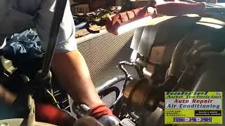 This is the reason why your Air Conditioning is not cold ; frozen compressor. Part 1