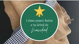 Como poner listón al árbol de navidad